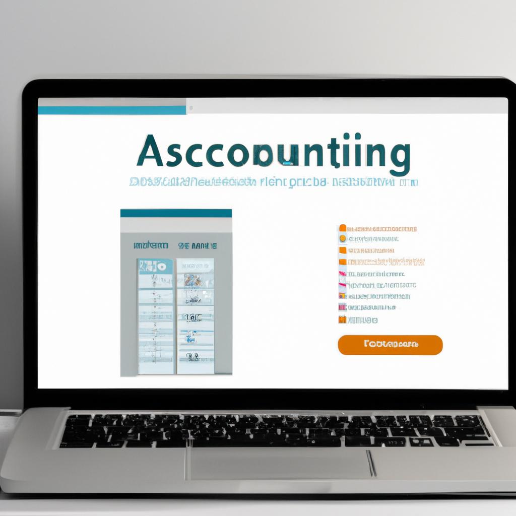 User-friendly interface of a top online accounting software provider displayed on a laptop screen.