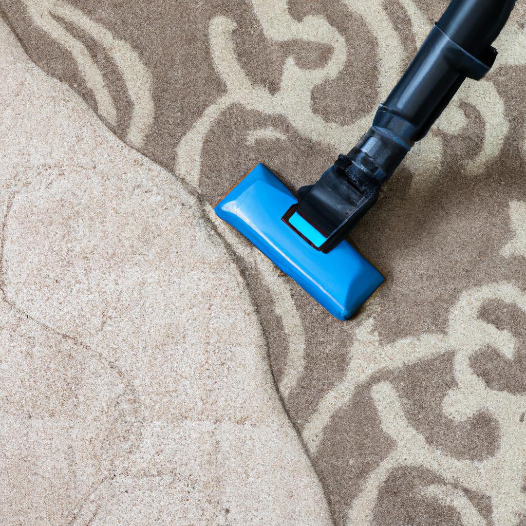 Skilled carpet cleaner restoring the carpet's beauty in Seattle.